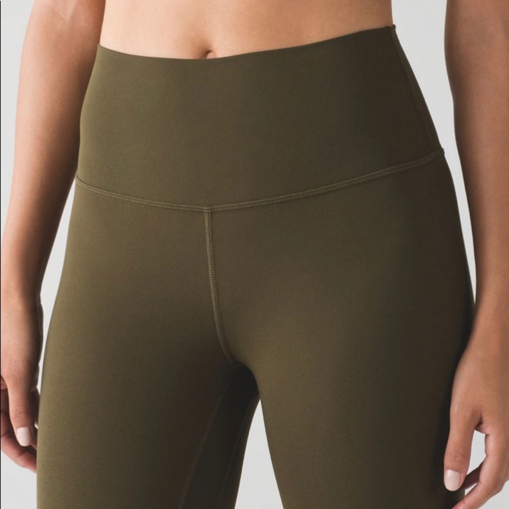 Align lululemon olive green legging sz 8